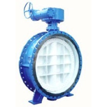 Double Eccentric Worm Gear Flange Butterfly Valve